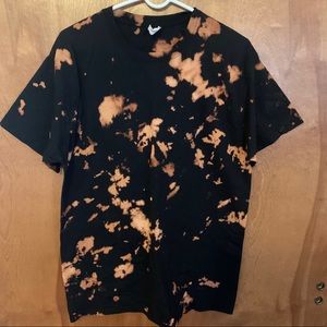 Custom bleach dyed t-shirt